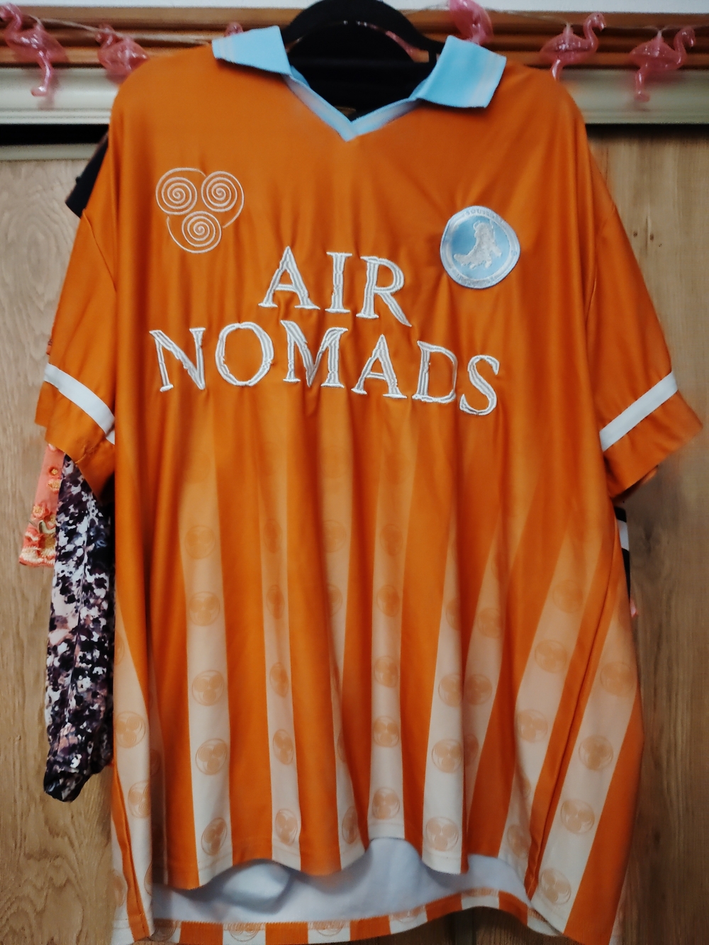Air Nomads Avatar Soccer Jersey with Light Blue Collar
